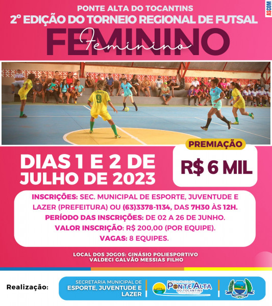 º Torneio Regional de Futsal Feminino