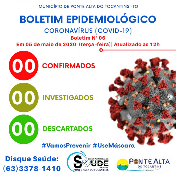 Boletim Epidemiológico Municipal do Coronavírus - COVID-19 Nº 06