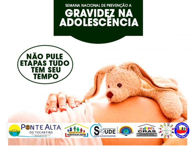 Cartaz SEMANA NACIONAL DE PREVÊNÇÃO DA GRAVIDEZ NA ADOLESCÊNCIA