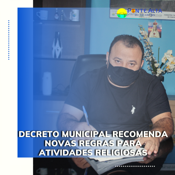 Decreto Municipal recomenda novas regras para atividades religiosas
