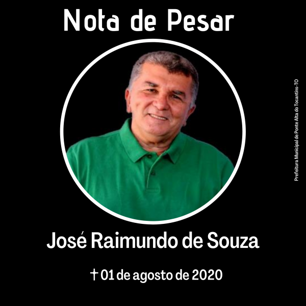 Nota de Pesar do Prefeito José Raimundo de Souza