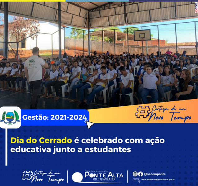 Dia do Cerrado é celebrado com ação educativa junto a estudantes