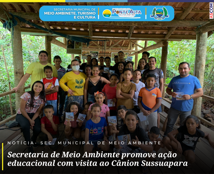 Secretaria de Meio Ambiente promove ação educacional com visita ao Cânion Sussuapara